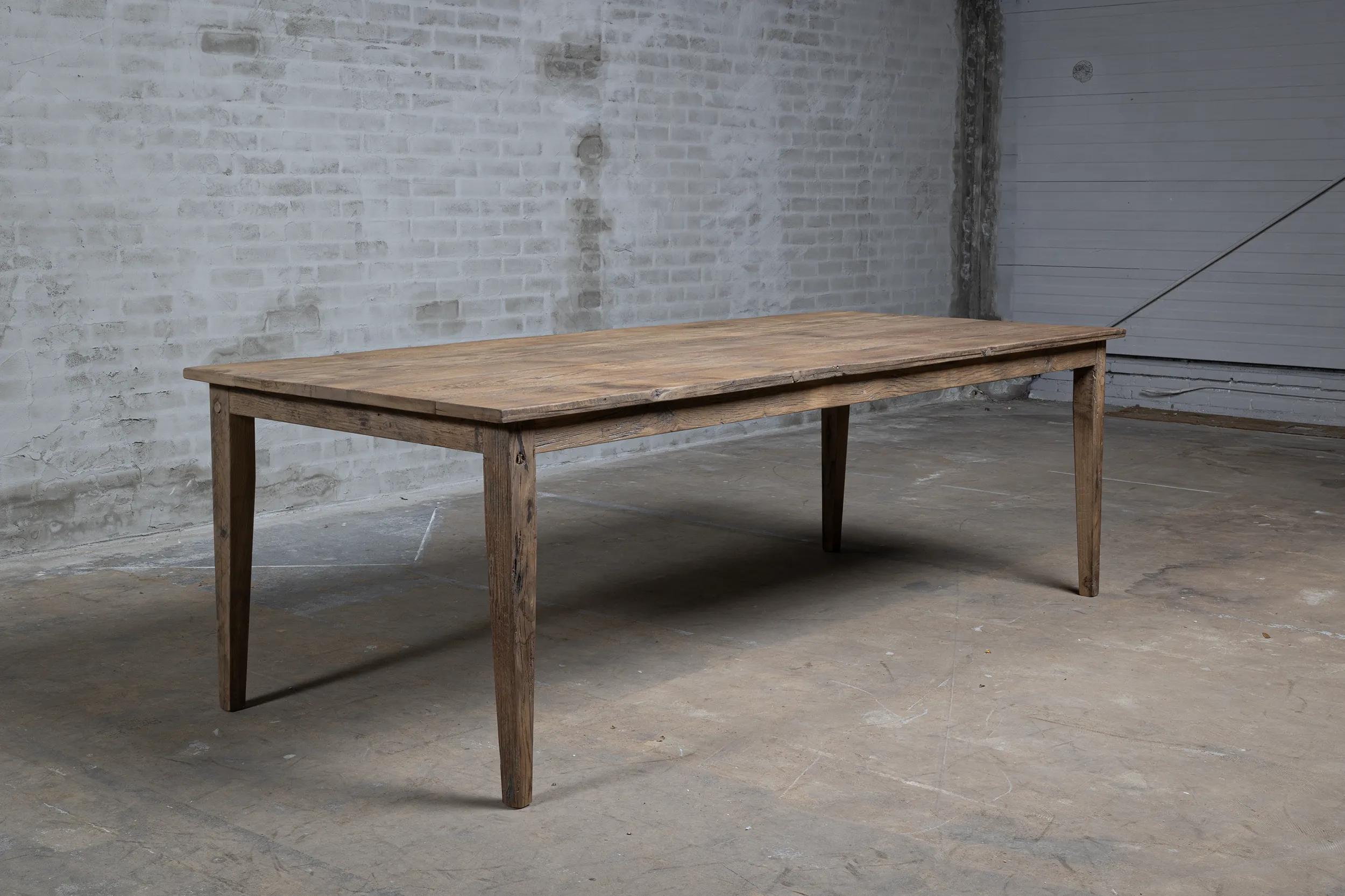 Z021-TOP134-2 Franse boerentafel Jean van oud eikenhout in landelijke stijl