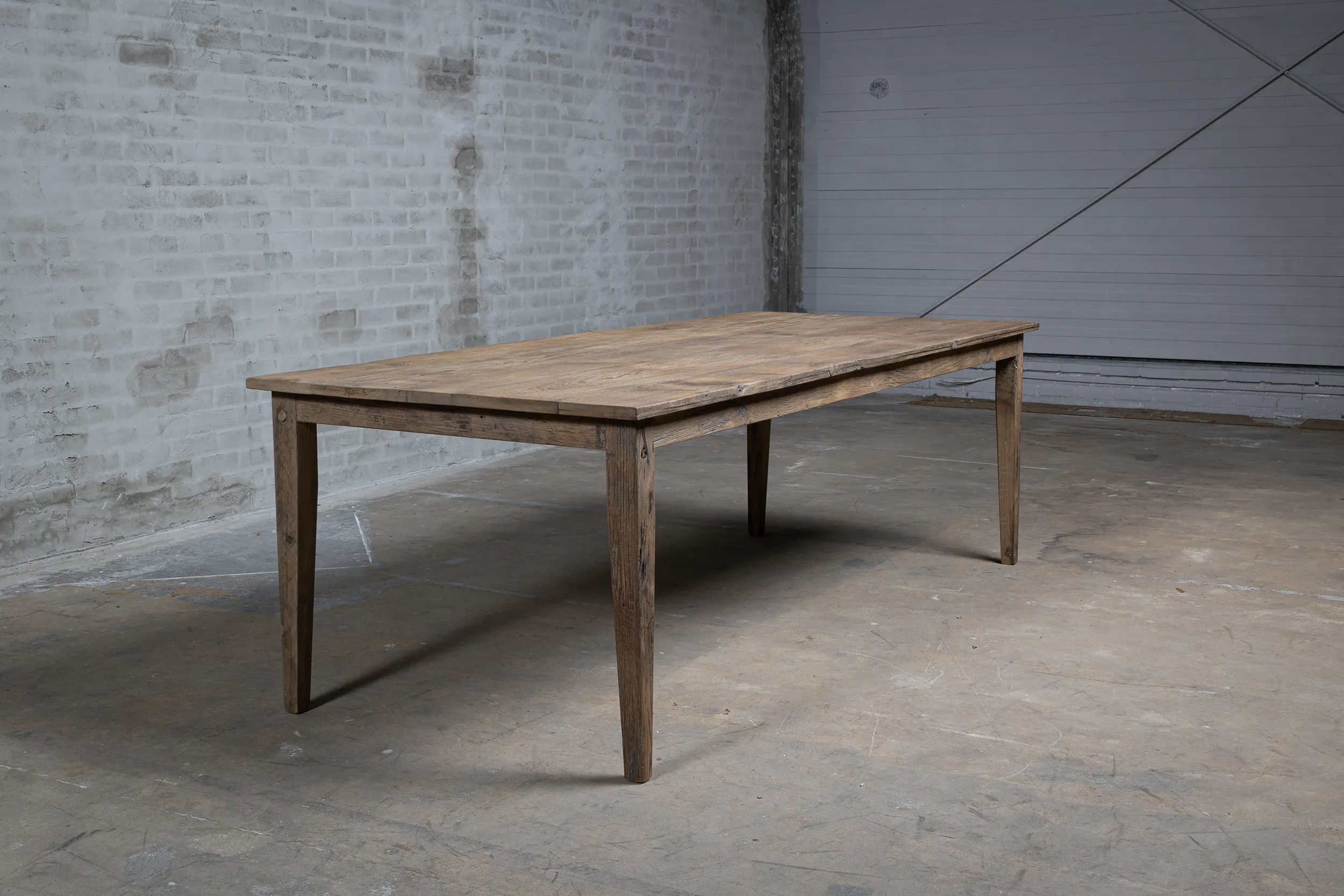 Z021-TOP134-3 Franse boerentafel Jean van oud eikenhout in landelijke stijl
