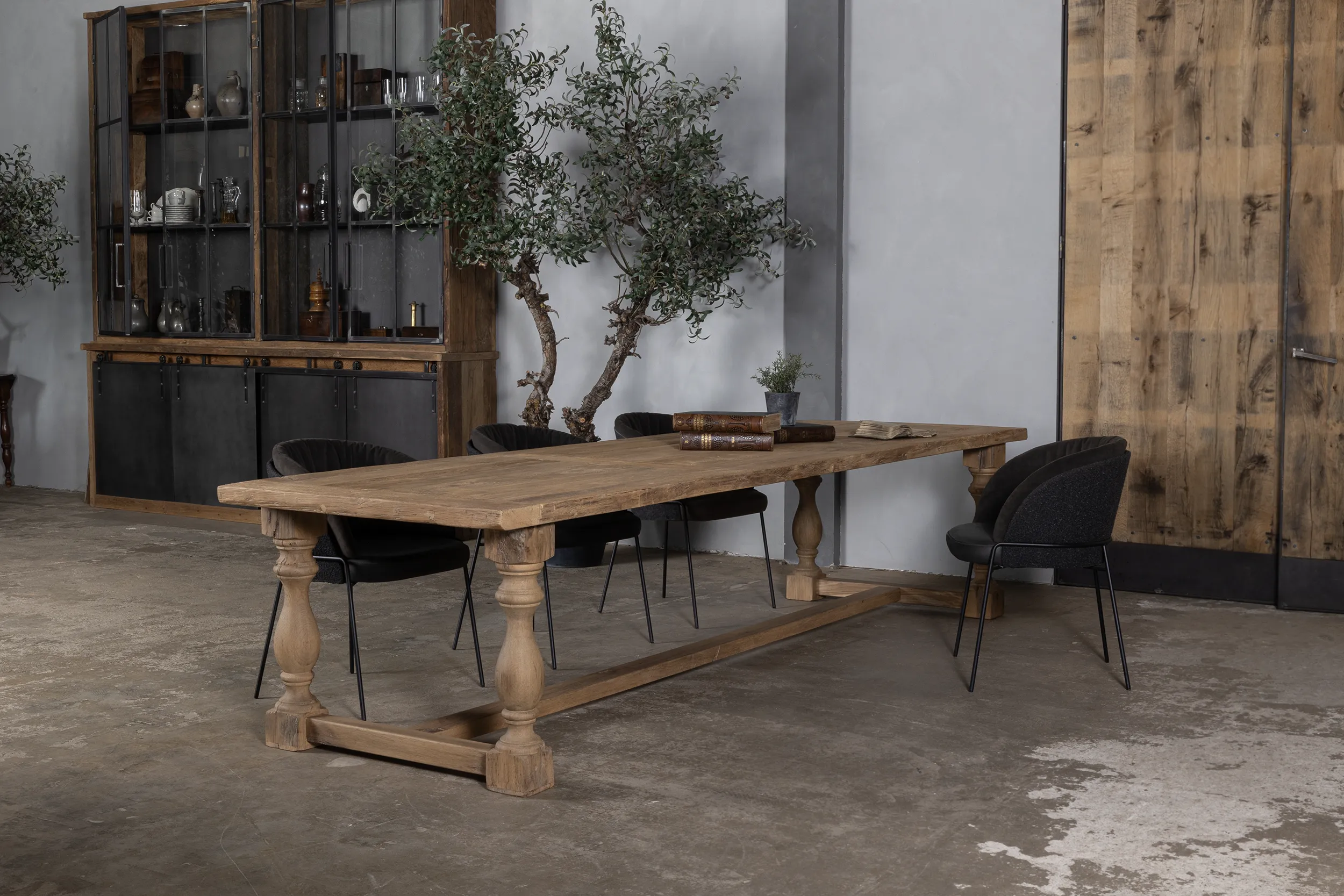 Eikenhouten kloostertafel York Z045-2