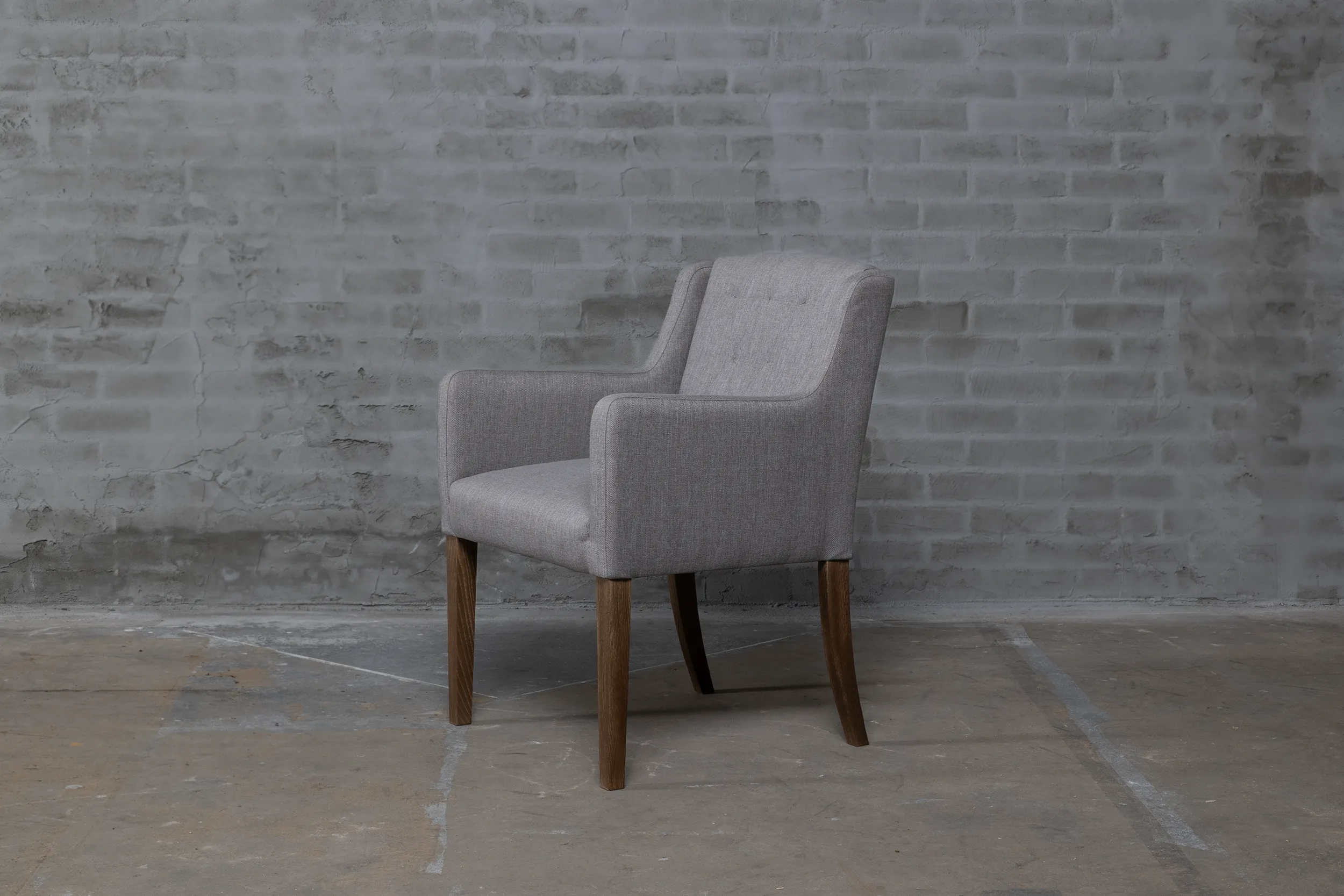 Landelijke eetkamerstoel met armleuning S40-2