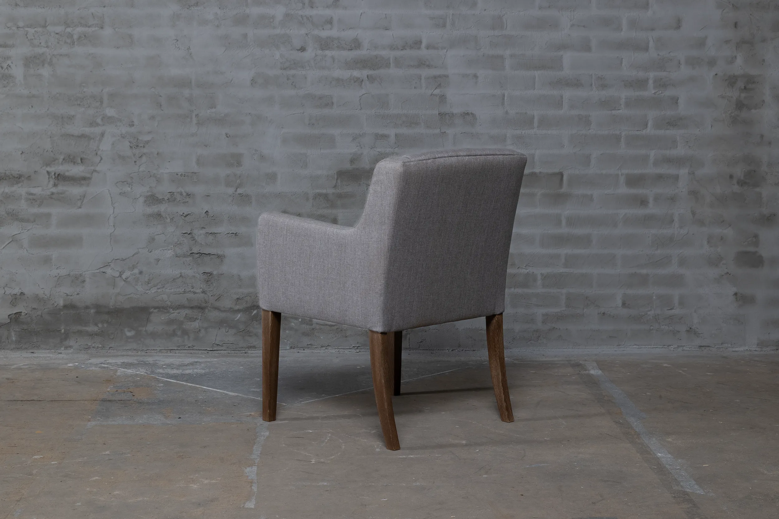 Landelijke eetkamerstoel met armleuning S40-3