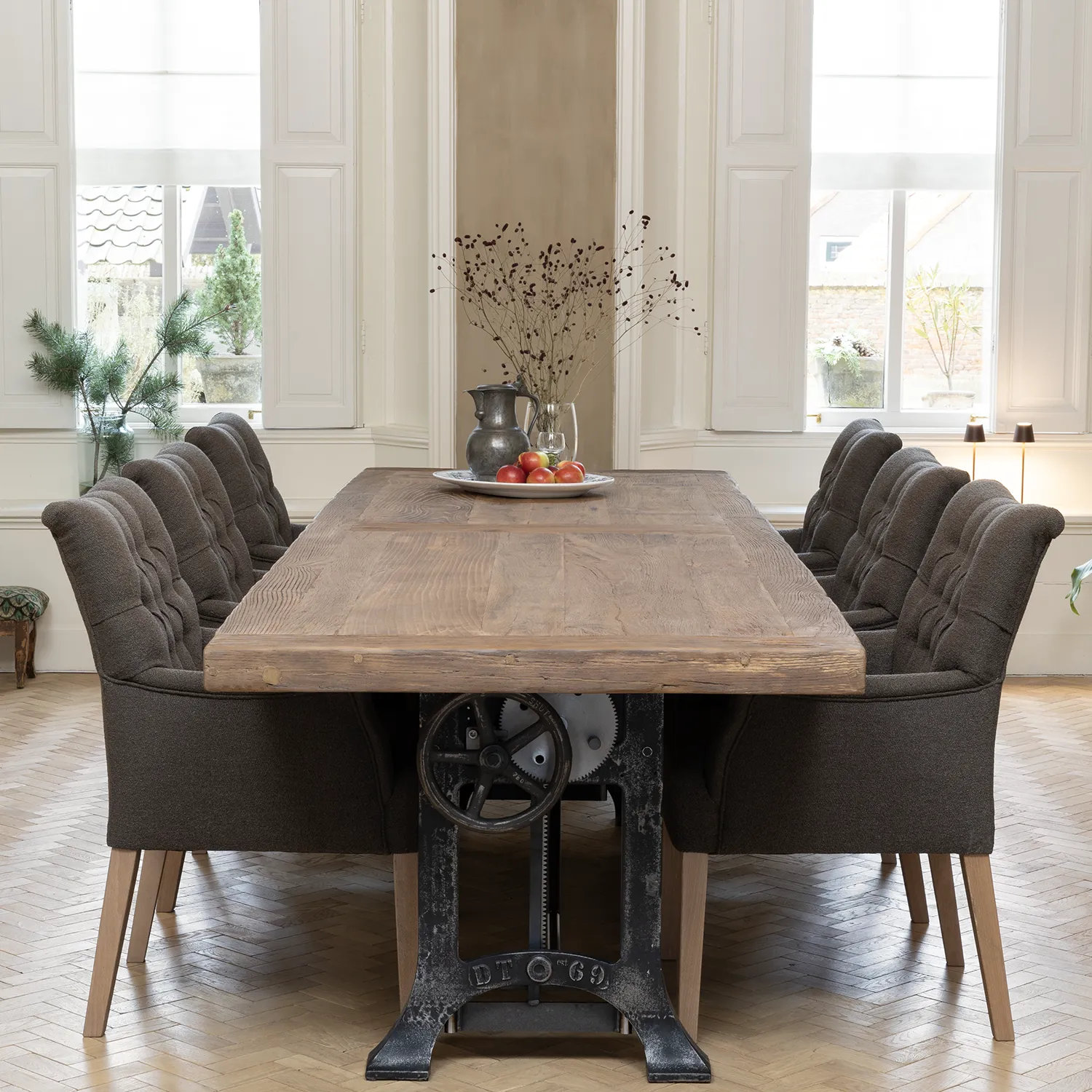 Bruce luxe eetkamerstoel met armleuningen op maat gemaakt